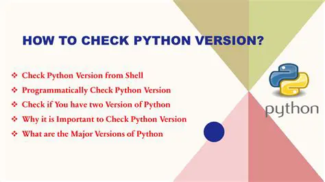 Check the version of Python