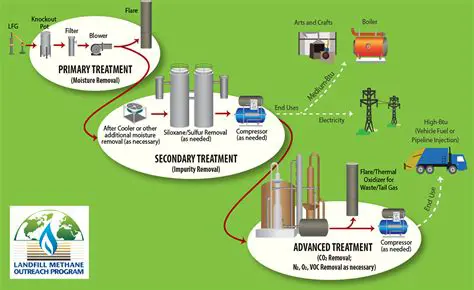 Chemical Reactions Involved in Landfill Gas Production