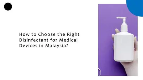 Choose the right disinfectant