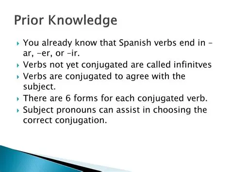 Choosing the Correct Conjugation