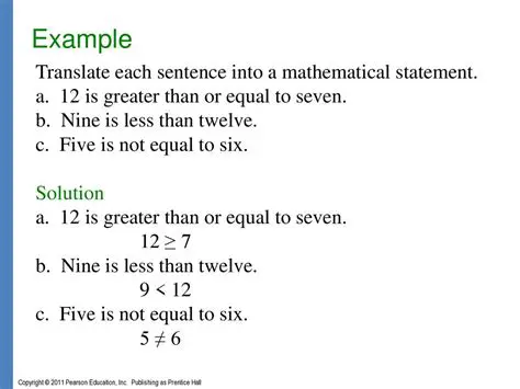 Choosing the Right Mathematical Sentence