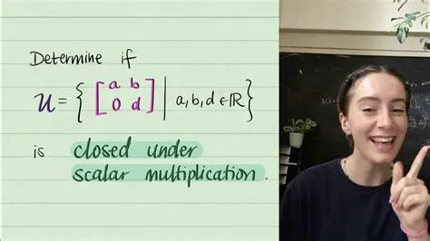 Closed under scalar multiplication