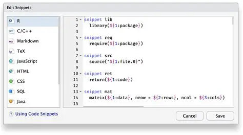 Code Completion and Snippets