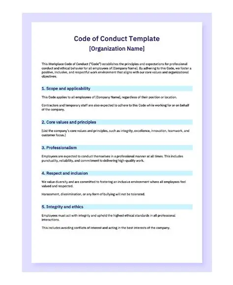 Code of Conduct and Licensing