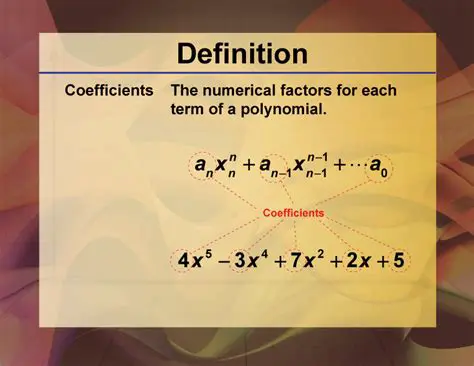 Coefficients in a Polynomial