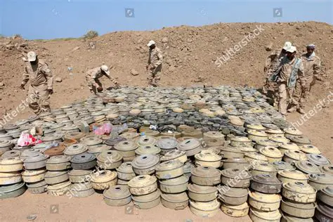 Collect mines and explosives