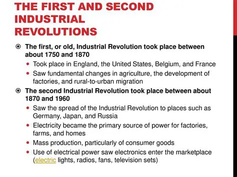 Common Aspects between the First and Second Industrial Revolutions