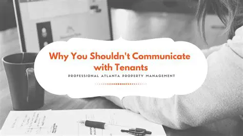 Communicating with the tenant