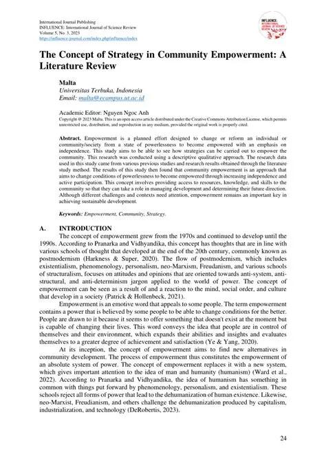 Community empowerment literature