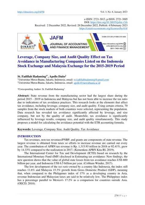 Company Size and Audit Quality