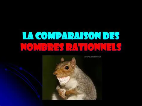 Comparaison des Nombres Rationnels