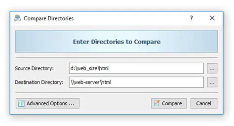 Comparing files and directories
