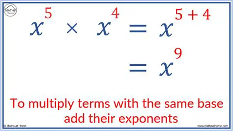 Comparison of Variables and Exponents