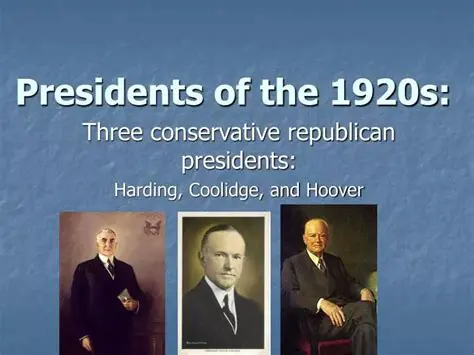 Comparison to Presidents in the 1920s