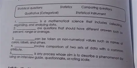 Comparison with Statistical Questions