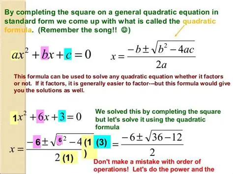 Complex Numbers and Quadratic Equations