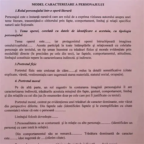 Complexitatea personajului