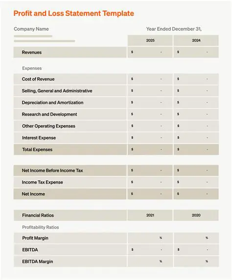 Components of a Profit and Loss Statement