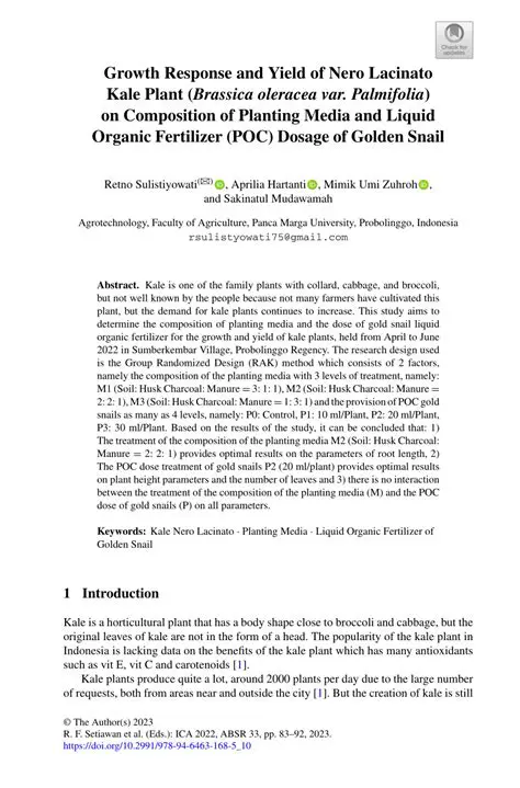 Composition of planting media