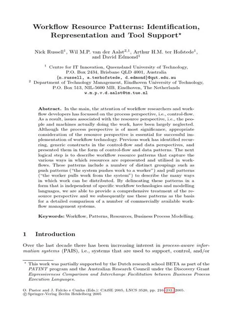 Comprehensive Support for Resource Patterns