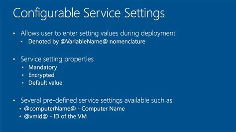 Configurable Device Settings