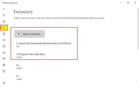 Configurable Exclusion List