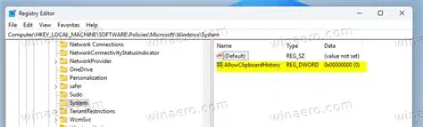 Configuring Clipboard History