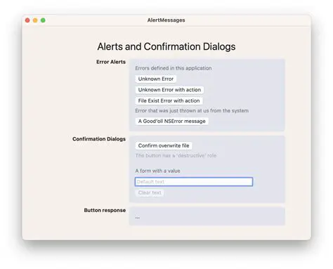 Confirmation Dialogs for Critical Actions