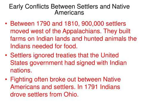 Conflicts with American Indians