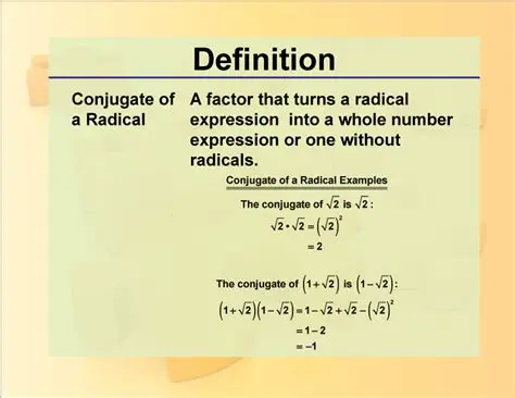 Conjugate of a Radical Expression
