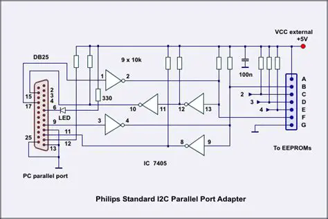 Connect the Philips Standard Parallel Port Adapter