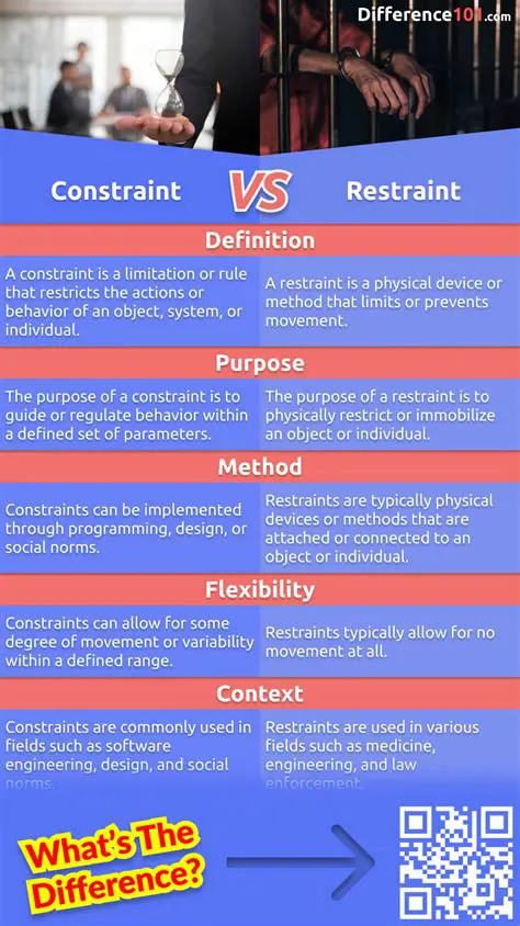 Constraints and Restraints