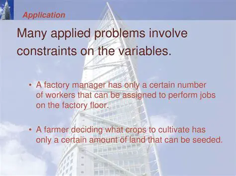 Constraints on the Variables