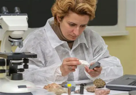 Consulting with a geologist