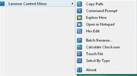 Context Menu Shell Extension