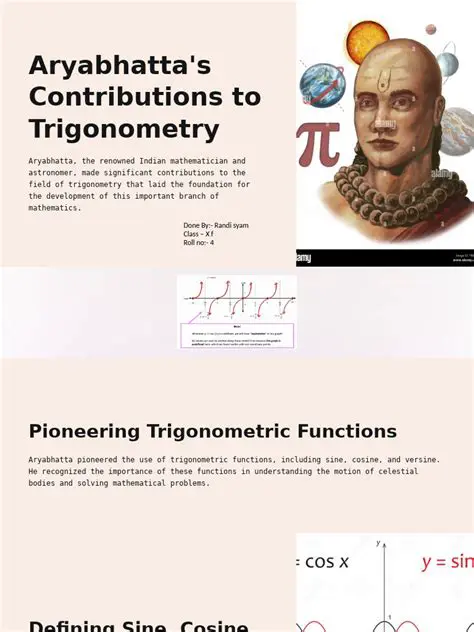 Contributions to Trigonometry