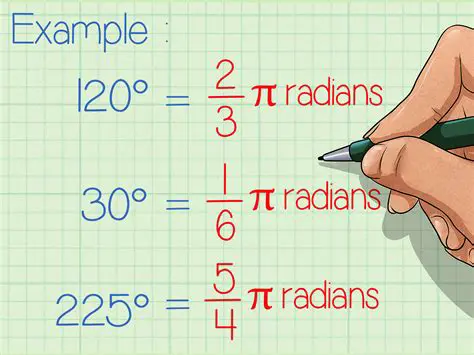 Convert degrees to radians