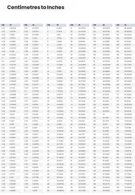 Converting 462 Inches to Centimeters