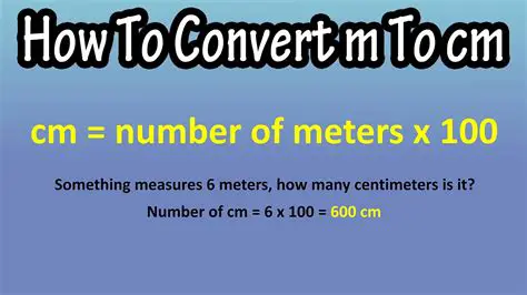 Converting 7 Meters to Centimeters