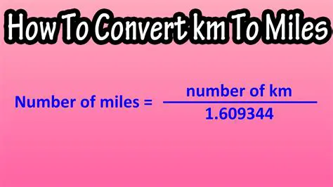 Converting Distances to Kilometers