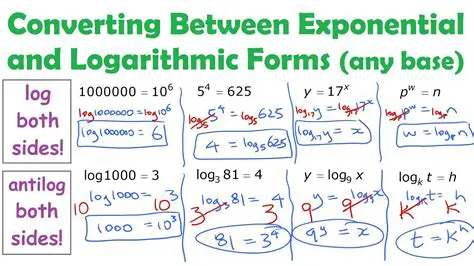 Converting Exponential Expressions to Logarithmic Form