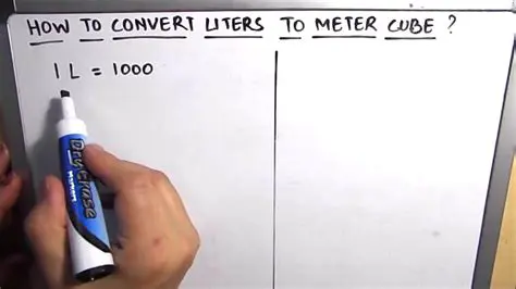 Converting Liters to Cubic Meters