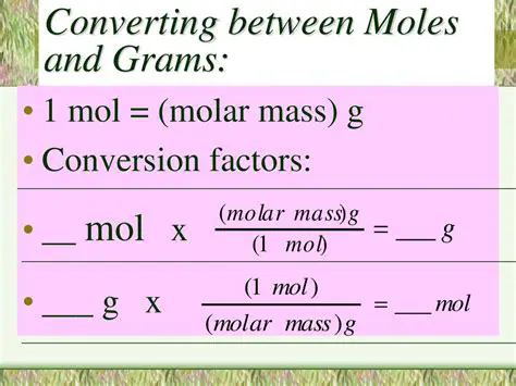 Converting Molar Mass to Grams