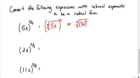 Converting Rational Exponents to Radical Form