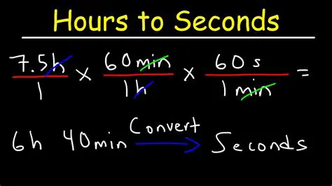 Converting Time from Hours to Seconds