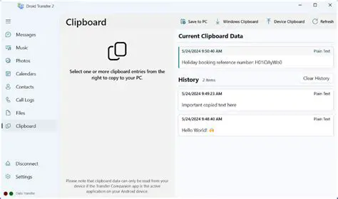 Copy Contact Information to Clipboard