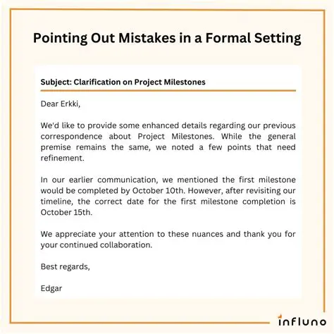 Correcting Errors in the Letter