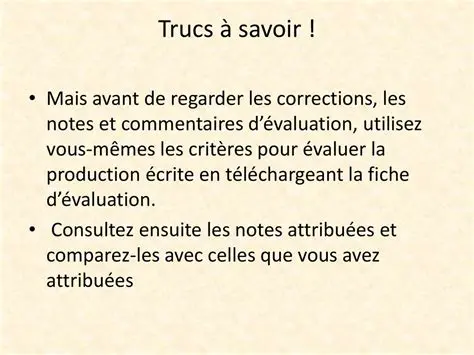 Corrections et commentaires
