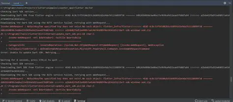 Corrupted Flutter installation