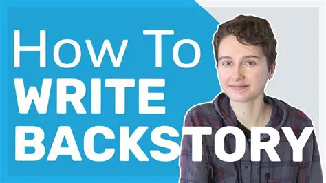 Create a compelling backstory